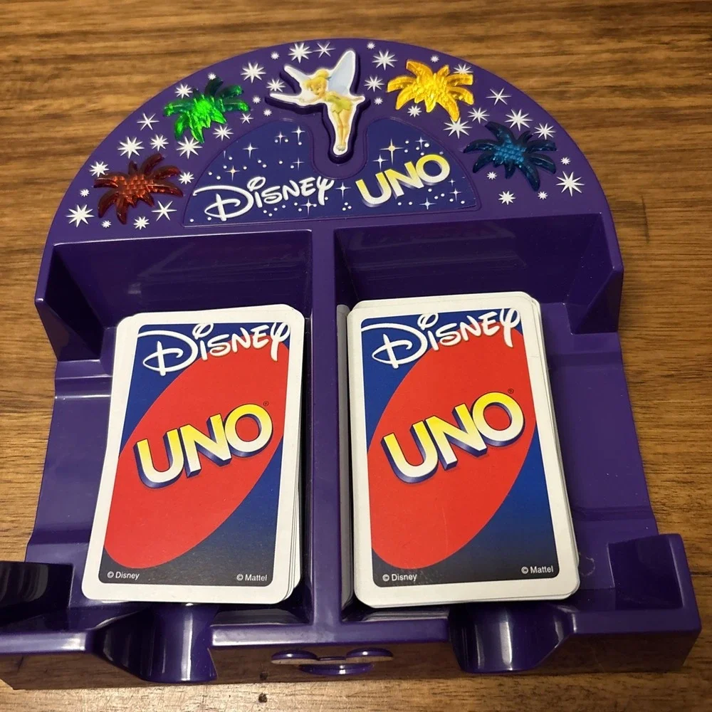 Mattel Disney Uno Game with Lights & Sound Tested/Working - 112 Original Cards